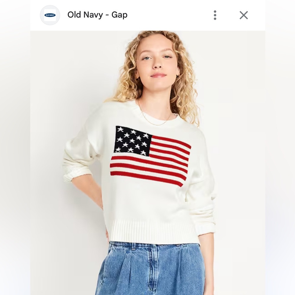 Old Navy American Flag Sweater